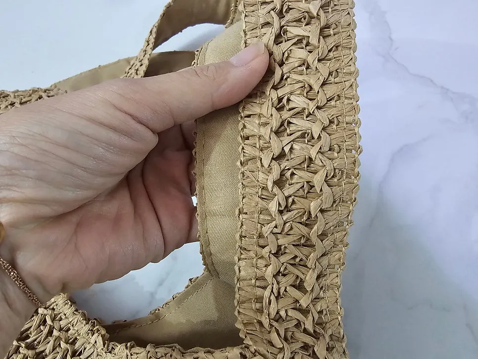 Meda Bag rattan bag selected in brown