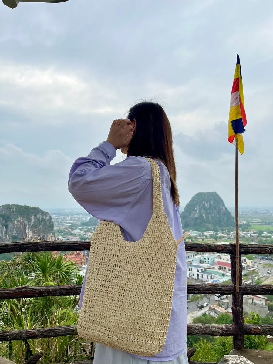 다낭 오행산에서 착용한 메다백 라탄백