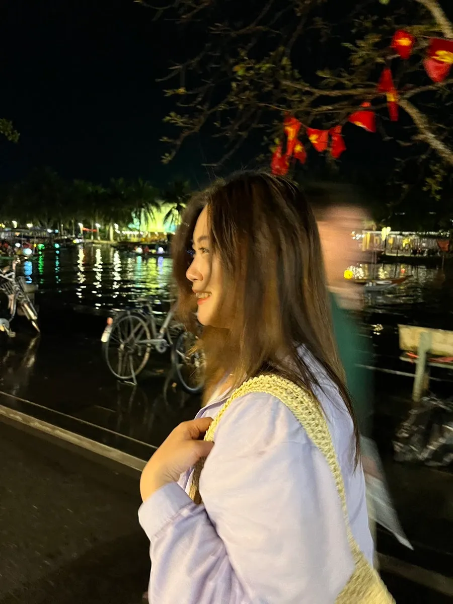 호이안 여행에서 들고 다닌 베이지 라탄백