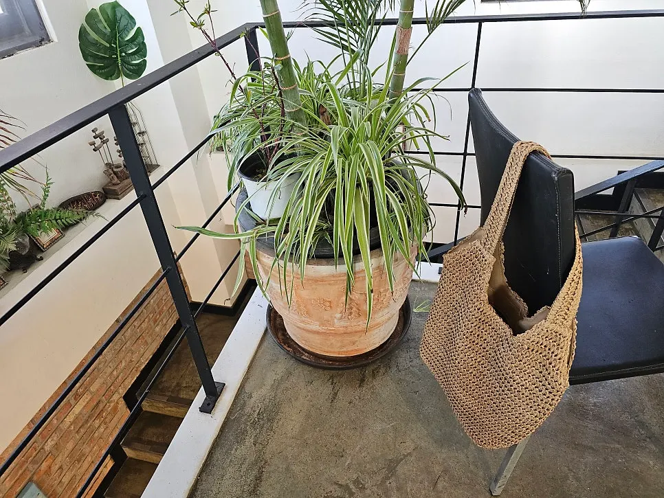 Meda Bag rattan bag worn for everyday use