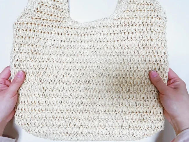 Detail of the dense rattan weave
