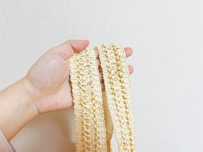 Rattan shoulder bag paired with a summer outfit