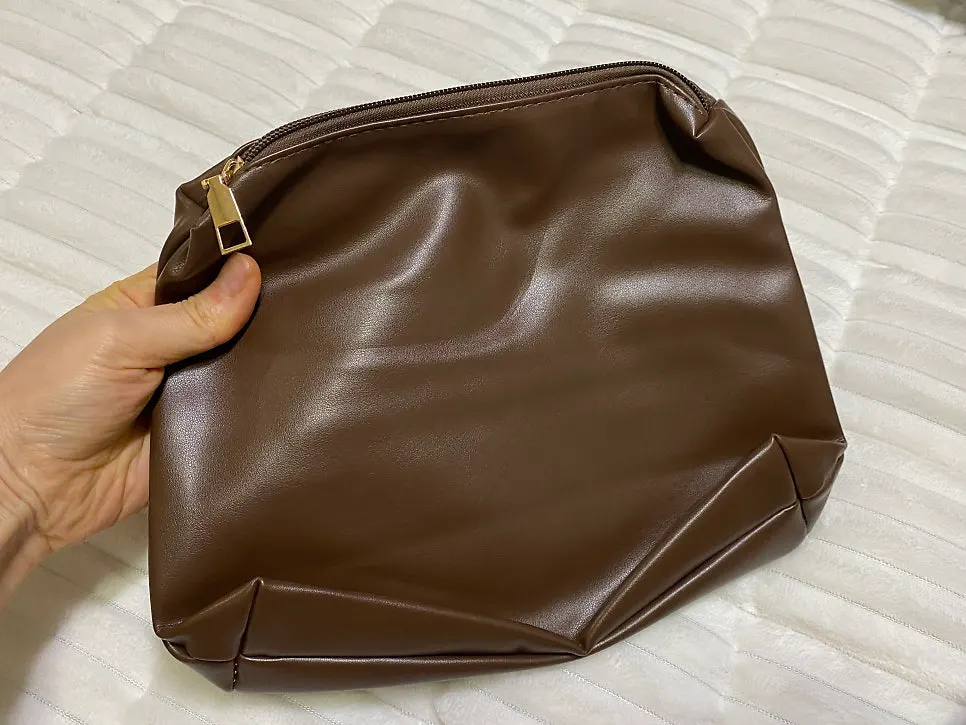 Meda Bag suede shoulder bag and pouch set