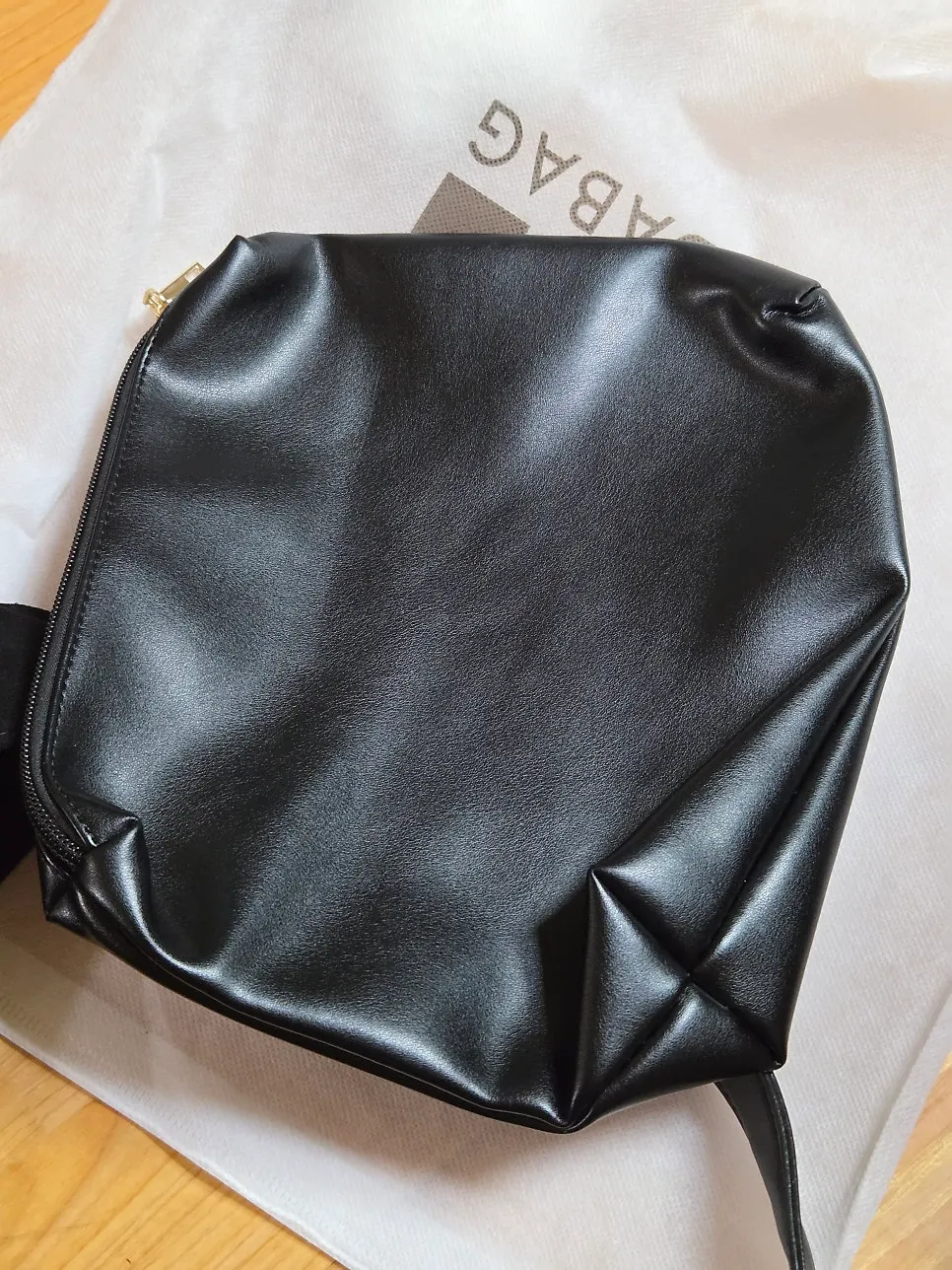 Meda Bag suede shoulder bag paired with an everyday outfit