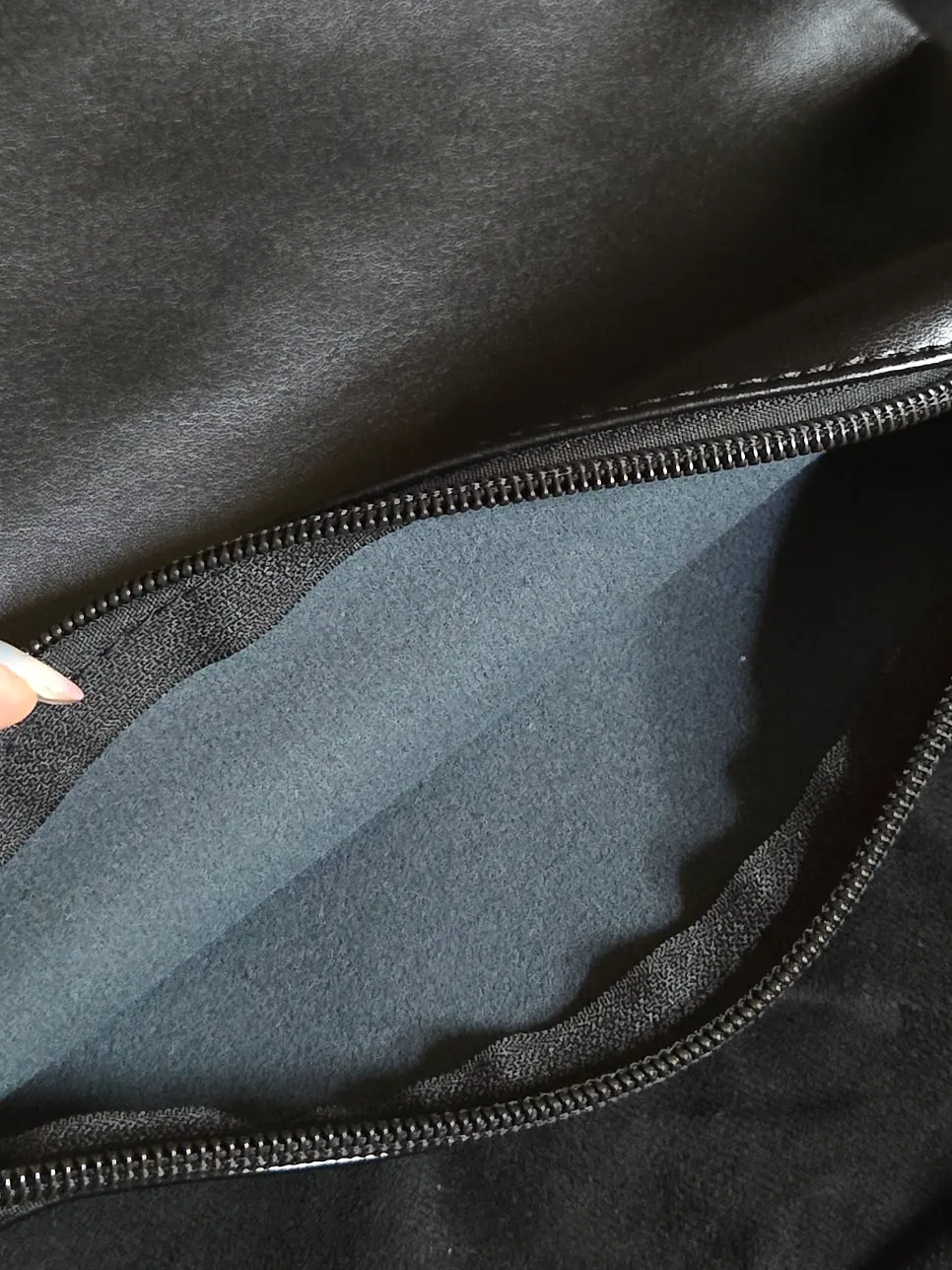 Meda Bag suede shoulder bag used as an everyday bag