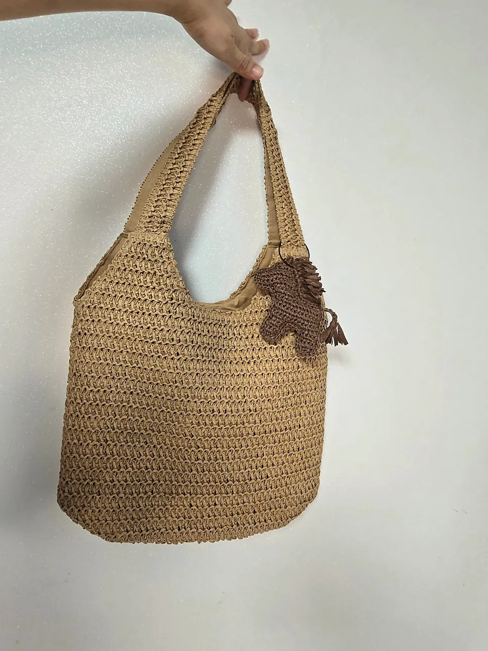Meda Bag rattan-style shoulder bag prepared for summer
