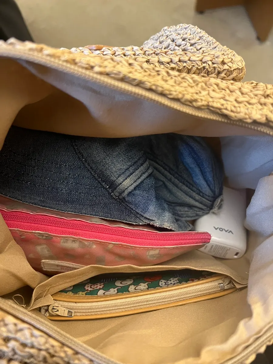 Summer outfit styling with a Meda Bag straw bag
