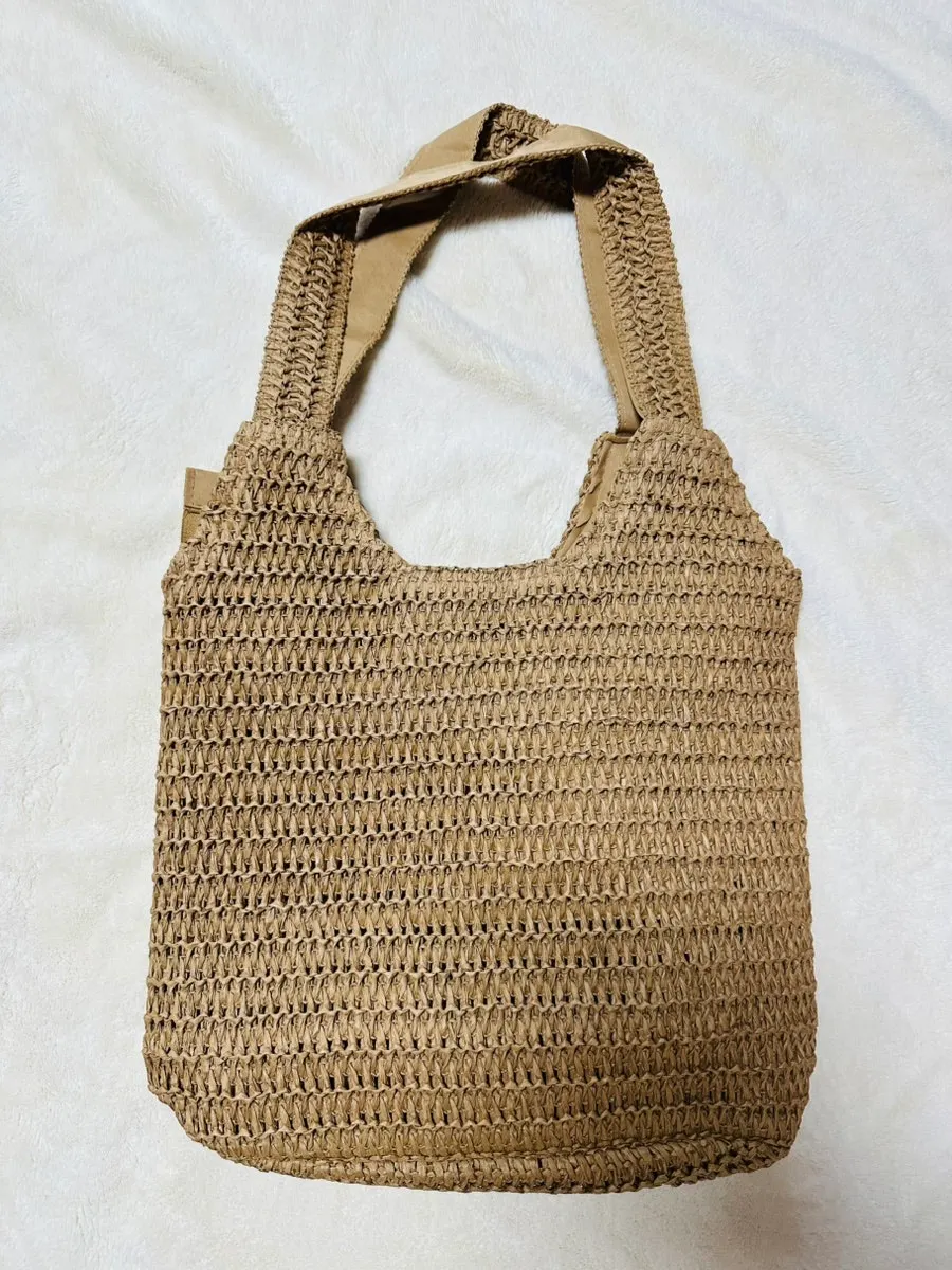 Full view of the Meda Bag rattan shoulder bag