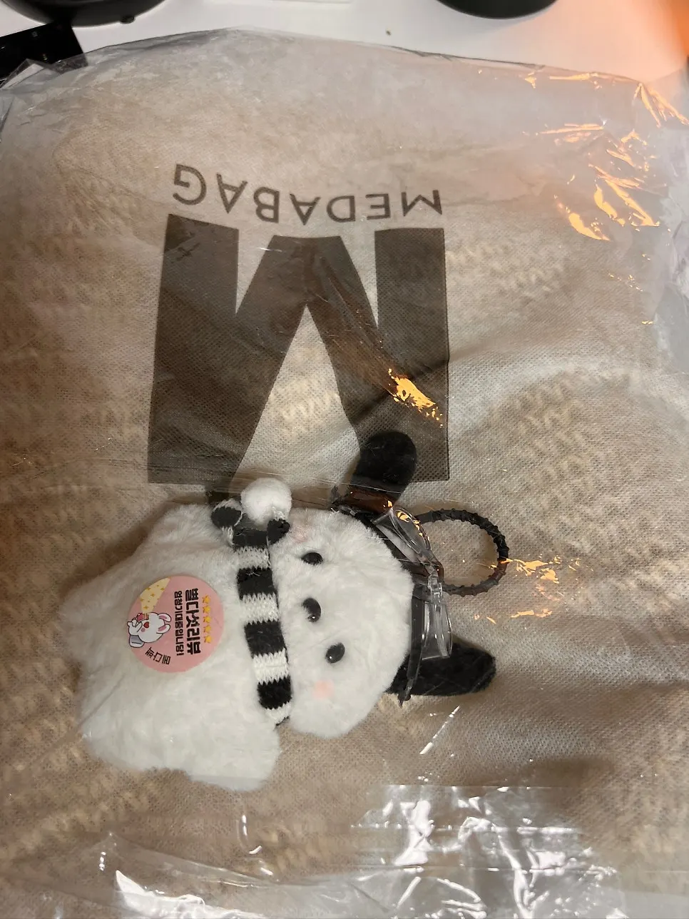 여름 라탄 네트 숄더백 모습
