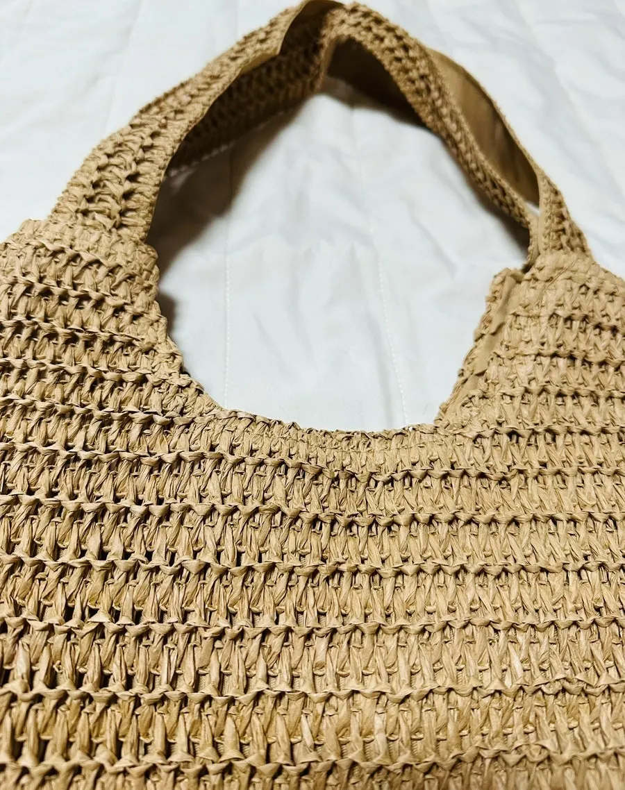 Inside the bag, showing the lining stitching