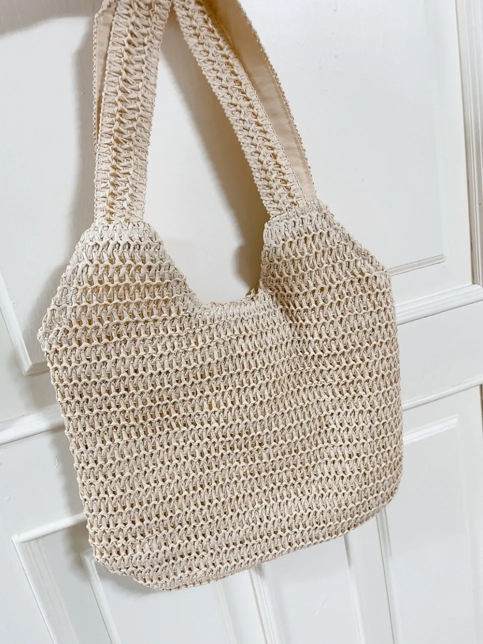 Rattan bag received in double packaging
