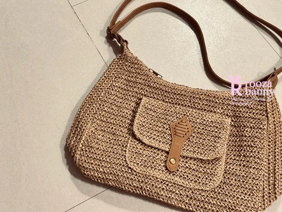 Medabag woven rattan bag with a soft texture