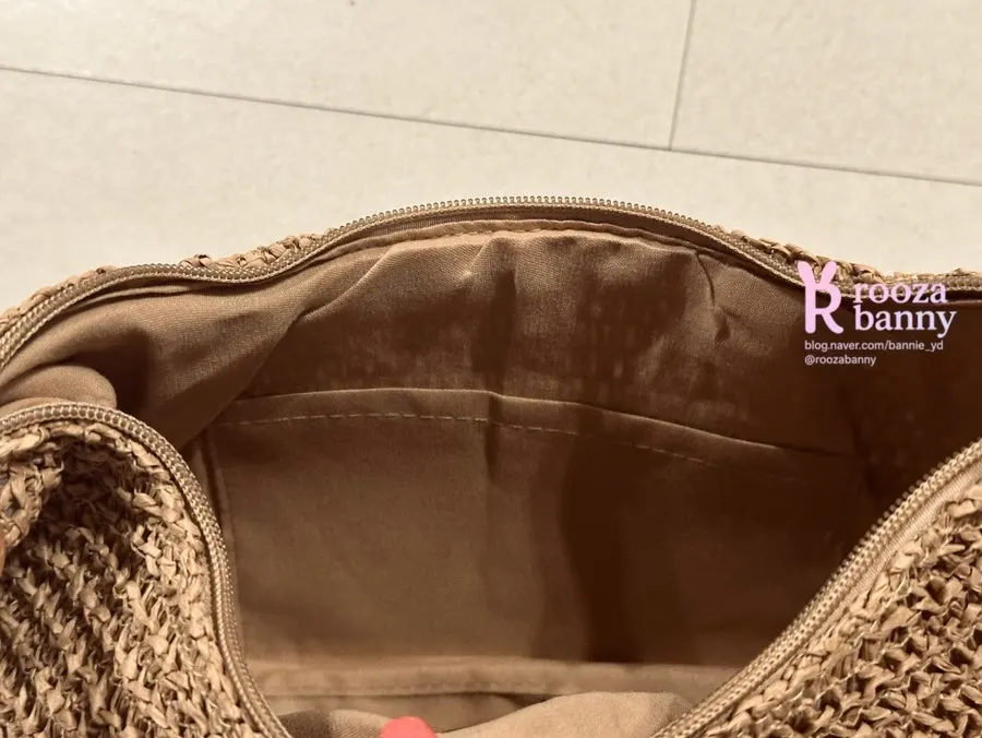 Medabag rattan bag used to store travel belongings
