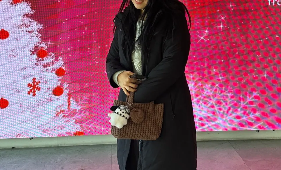 Meda Bag carried on a Christmas date