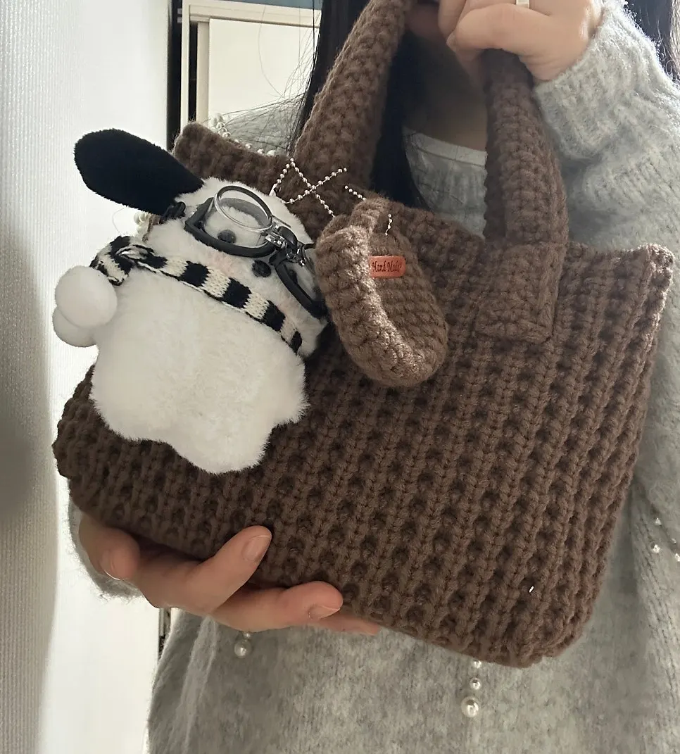 Meda Bag mini knit bag holding date essentials