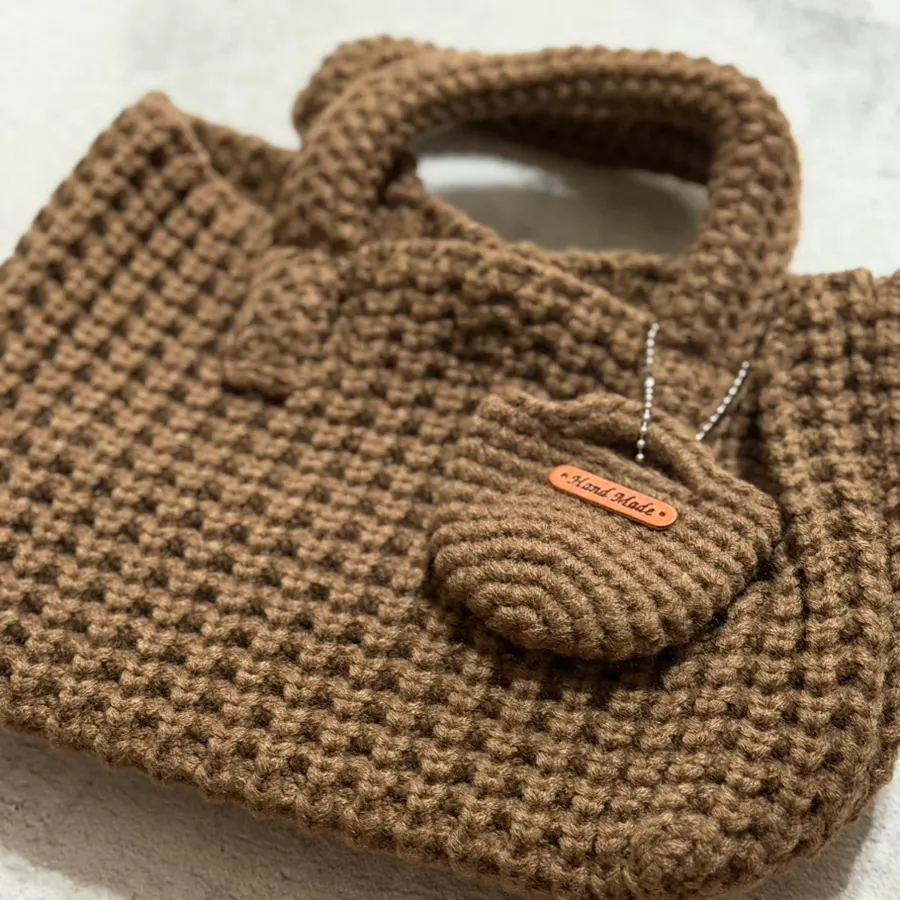 Brown Meda Bag Mini Tote Bag