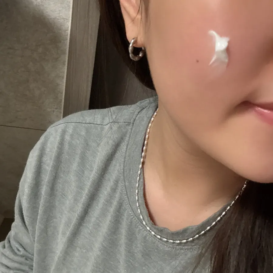 Facial skin after basic skincare