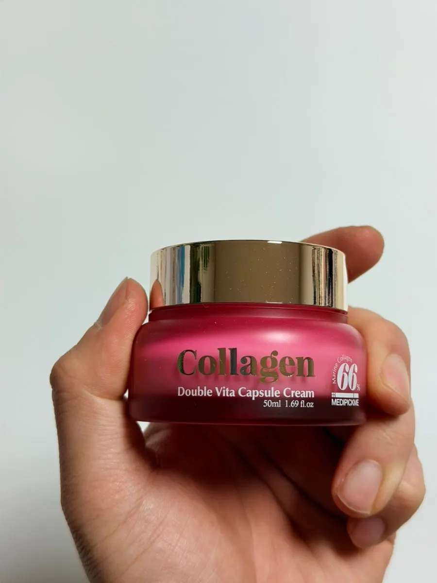 Capsule cream jar at the final stage of use