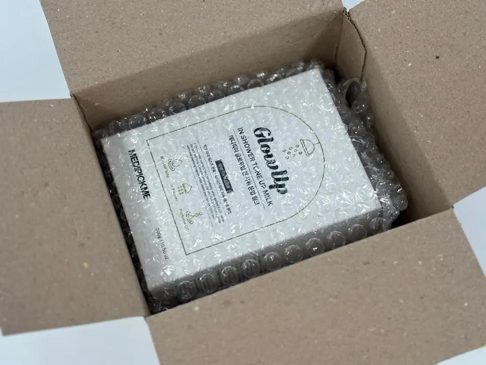MEDIPICKME tone-up milk product and packaging box