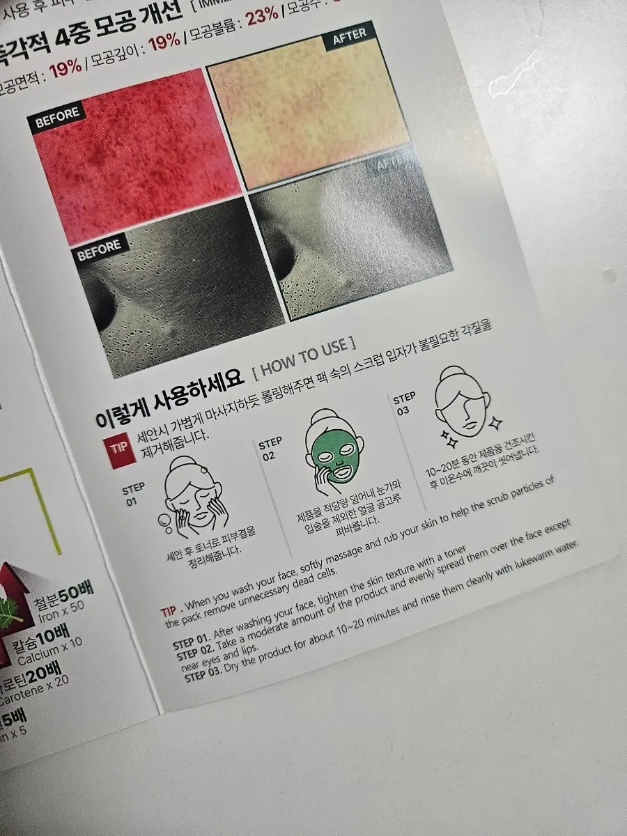 Mask product packaging information