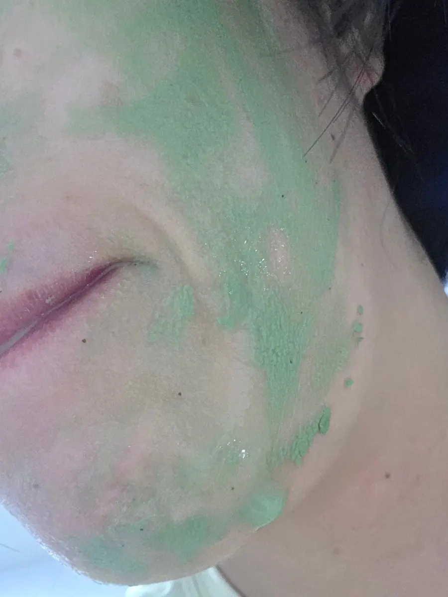 Mask applied to the face