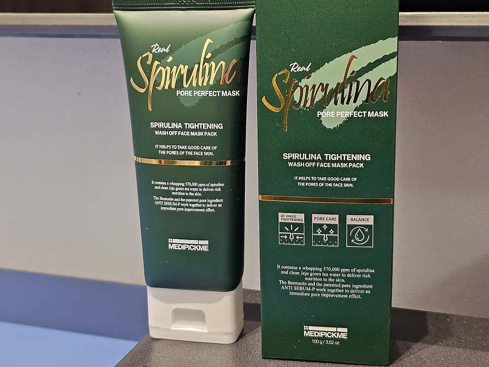 High-content spirulina mask