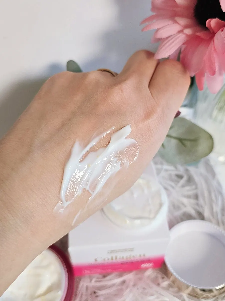 Skin appearance after applying cream