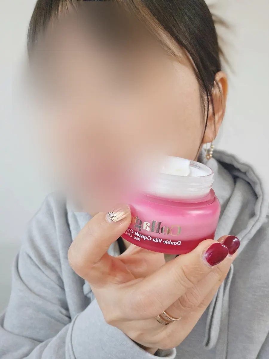 クリーム使用後の唇まわりの肌