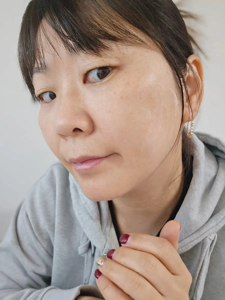 Skin appearance after using the cream