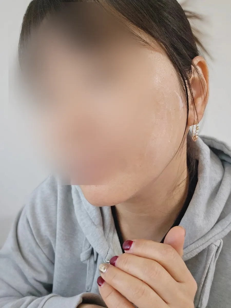 クリーム使用後の肌表現
