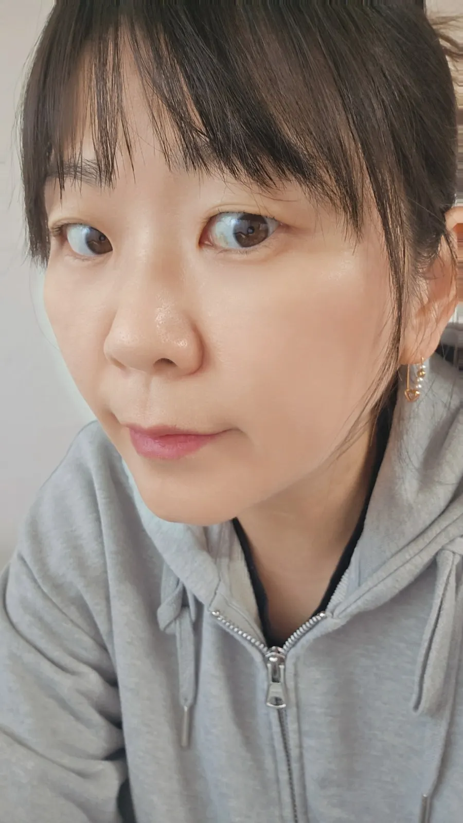 Makeup after applying foundation cushion