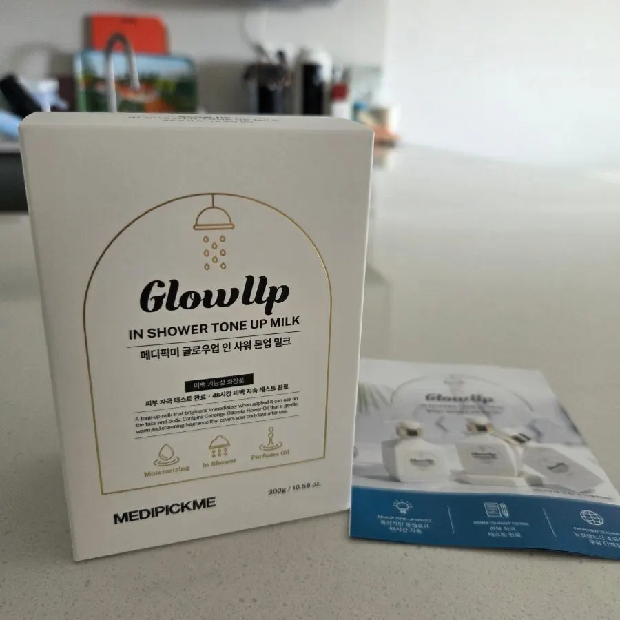 MEDIPICKME tone-up milk used after showering