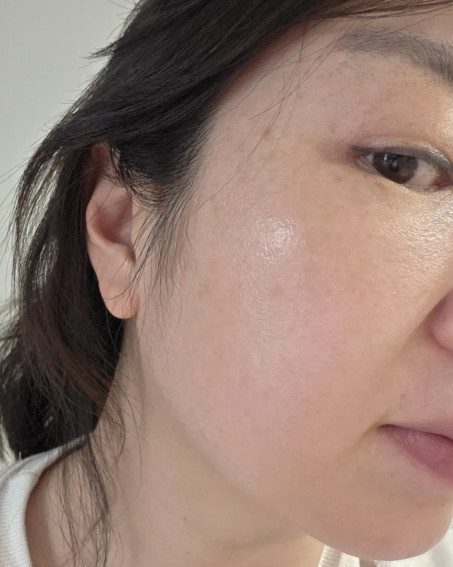 Skin before using tone-up milk