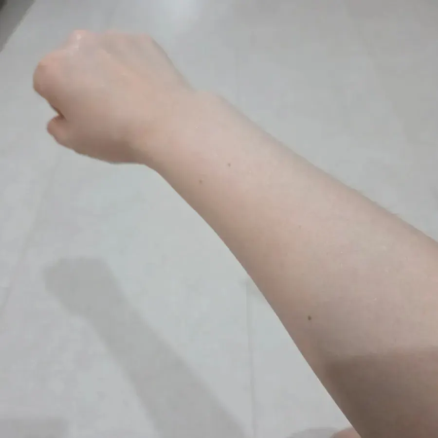 Skin after using tone-up milk