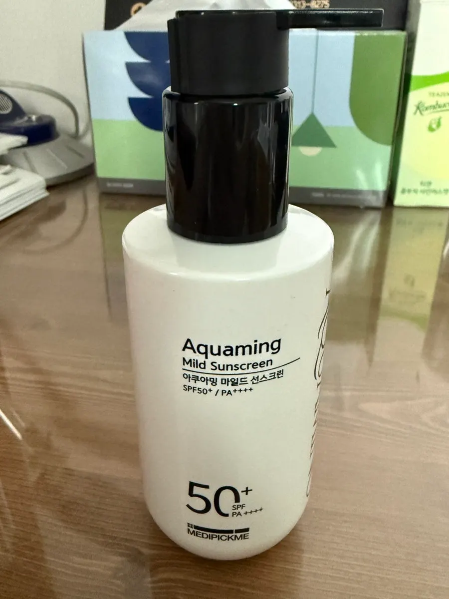 Sunscreen used as the final step of morning skincare