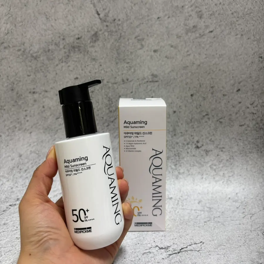 Close-up of the aqua-texture sunscreen formula