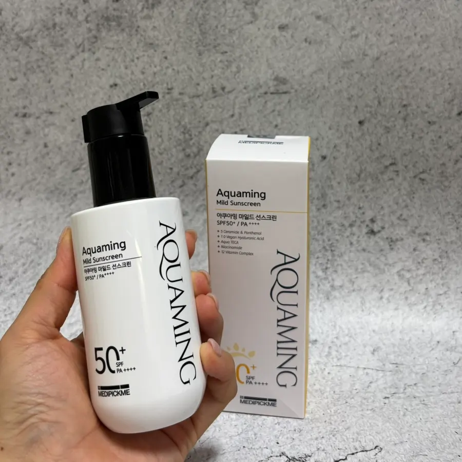 Final verdict shot of MEDIPICKME Aquaming Mild Sunscreen