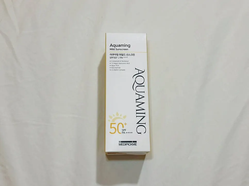 메디픽미 아쿠아밍 마일드 선스크린 150ml 패키지