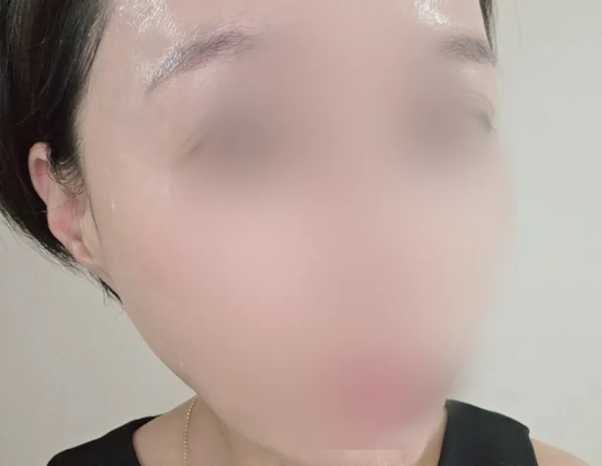 Sunscreen blended in clear with no white cast