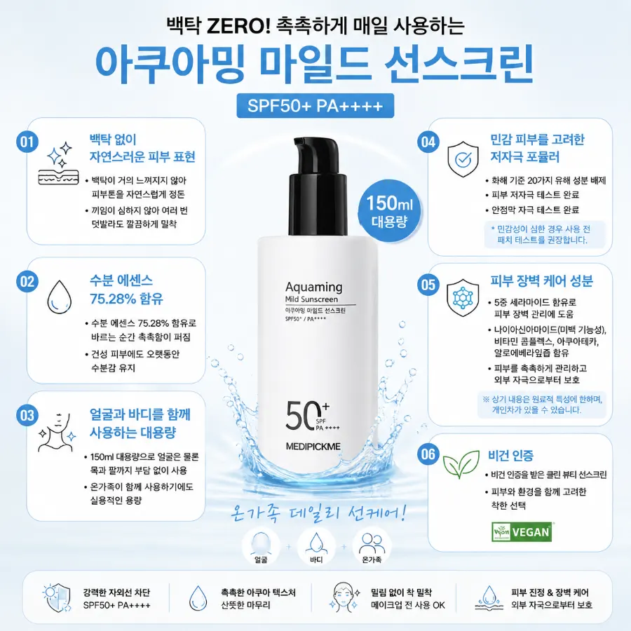 얼굴과 바디 겸용 150ml 대용량 선스크린