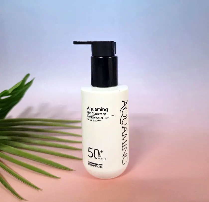 Final shot of the pump-type 150ml sunscreen