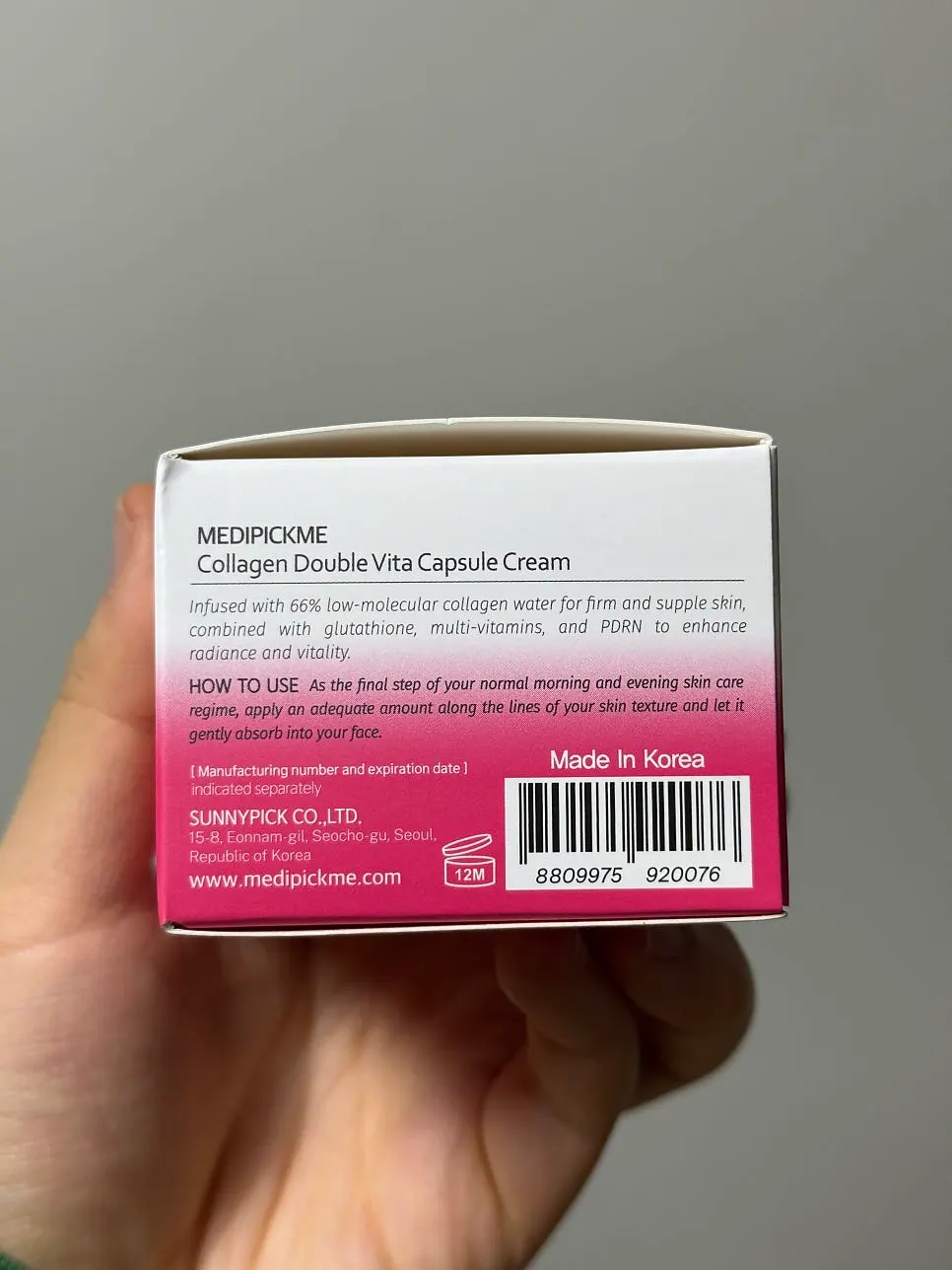 Cream containing marine collagen