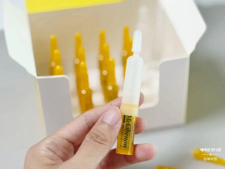 Skin appearance after using the ampoule