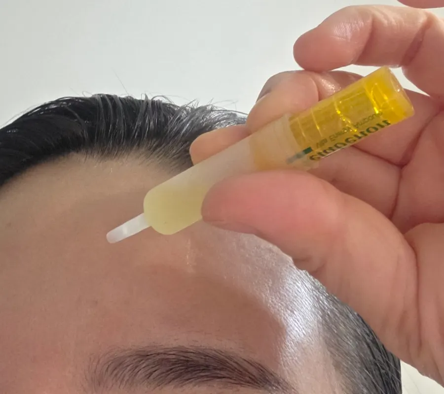 Ampoule ingredient information and product packaging