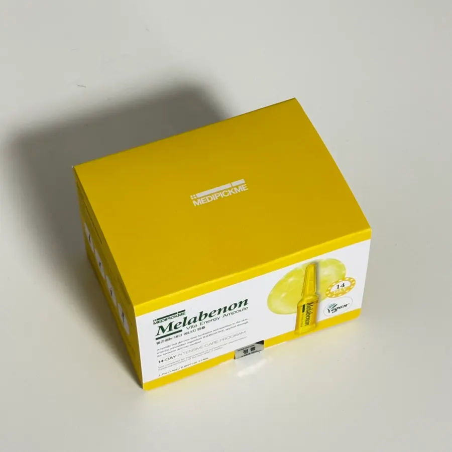 Ampoule delivery packaging in a paper box