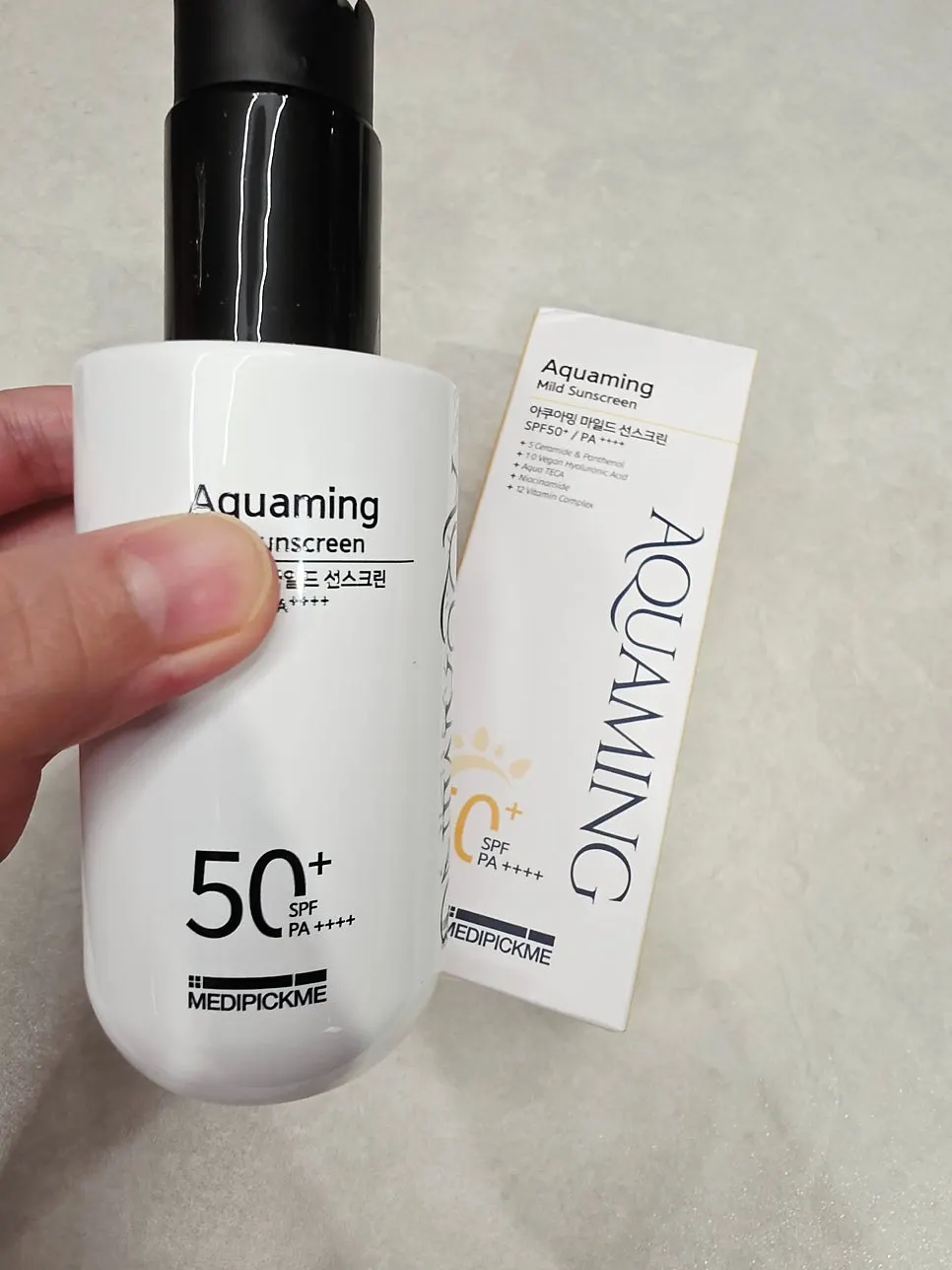 Using the sunscreen as a face-and-body product