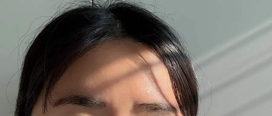 유분 정리 후 피부 표현 비교