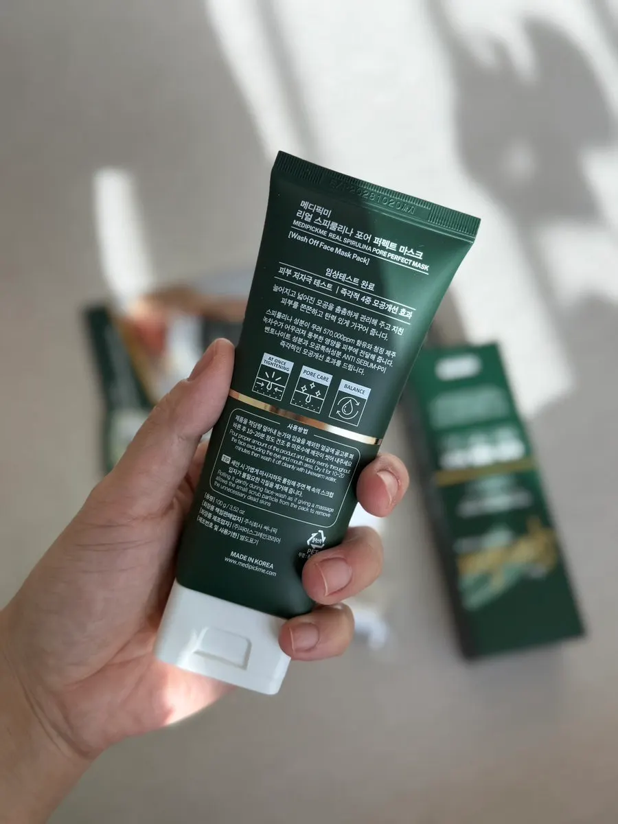 Final image of the spirulina mask