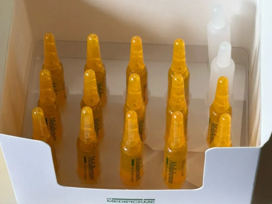 Ampoule information showing niacinamide content