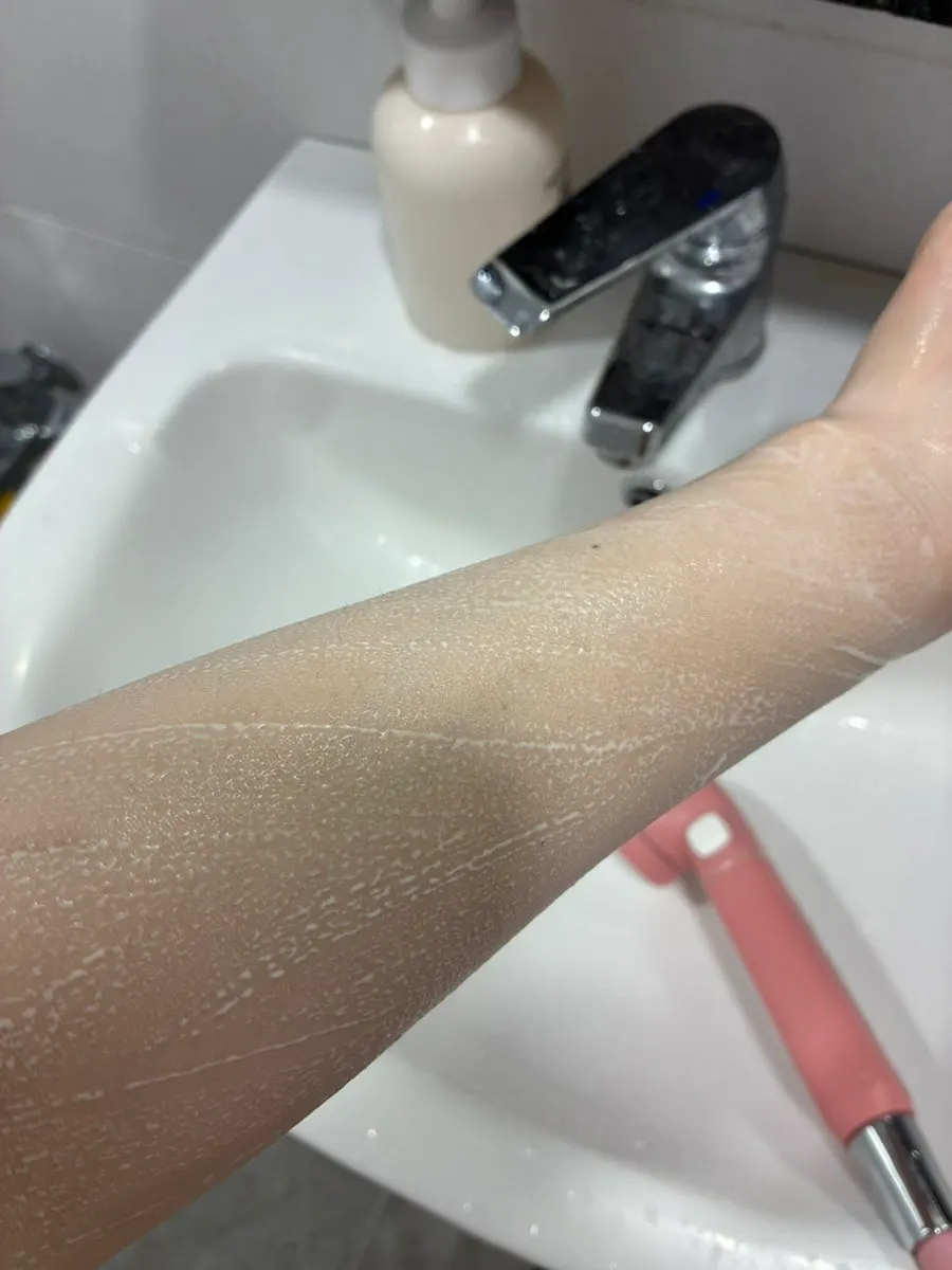 Using a tone-up product after showering
